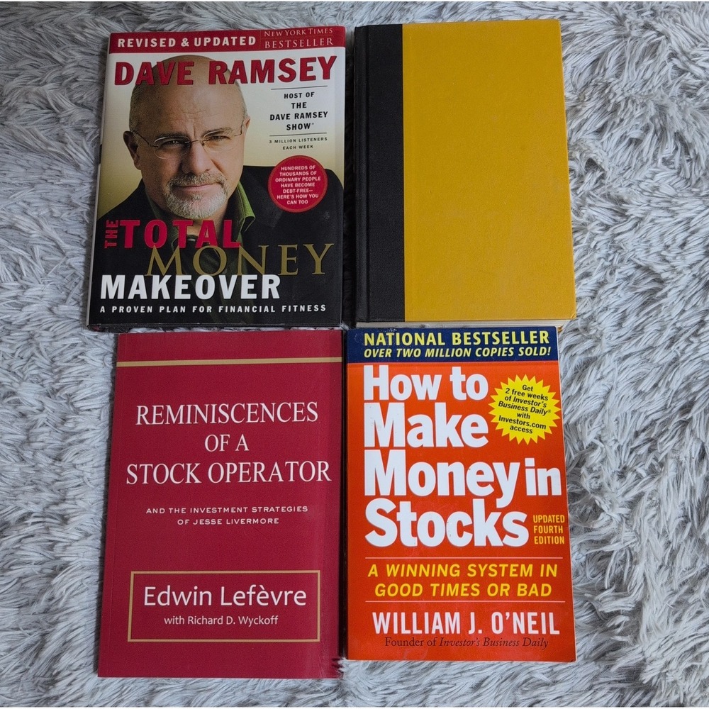 Lot of 4 Books Personal Finance Stock Market Money Master Tony Robbins Ramsey